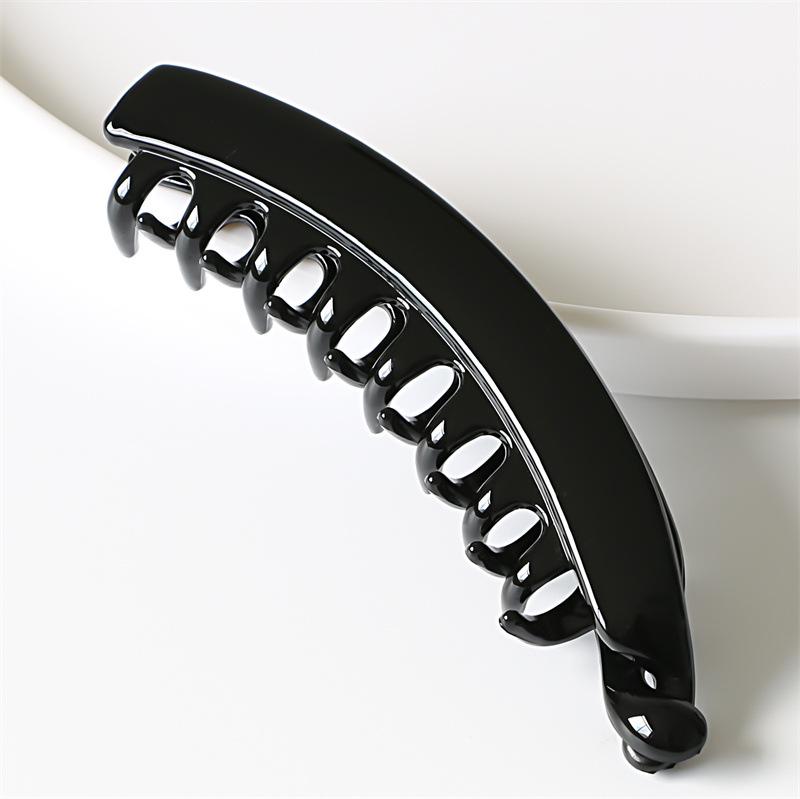 Заколка для волос «банан» 13 см — простая вертикальная заколка для хвоста на затылке