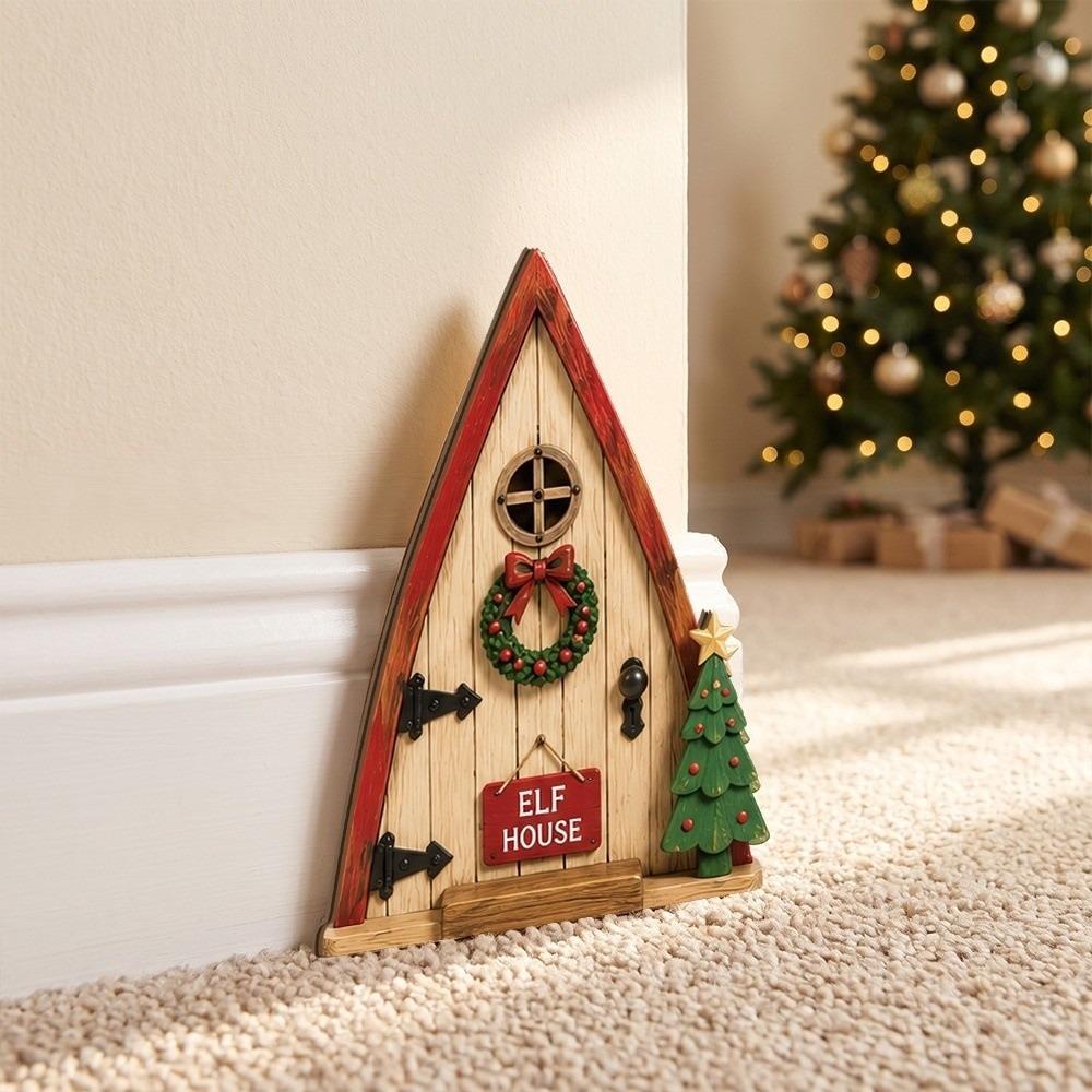 Creative Design Fairy Garden Gate Mini Dollhouse Decorations Miniature Garden Door Home Decor