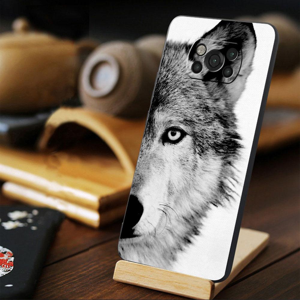 Celulares Fundas с принтом зверя, льва и волка для Xiaomi POCO 11T 10T F3 MI 11 lite F4 GT X3 NFC M4 Pro 5G 9T M3 X4