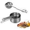 4PCS Measuring Cups Spoons Set For Baking Cake Pastry Utensils Stainless Steel Handle Flour Sugar Scoop Kitchen Measuring Tools