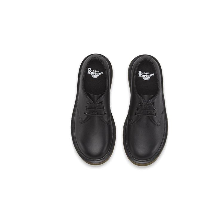 Dr. Martens 1461 Мягкая кожа Дышащие Амортизирующие Прочные Повседневные Снежные ботинки Детские ботинки Черный 15378001
