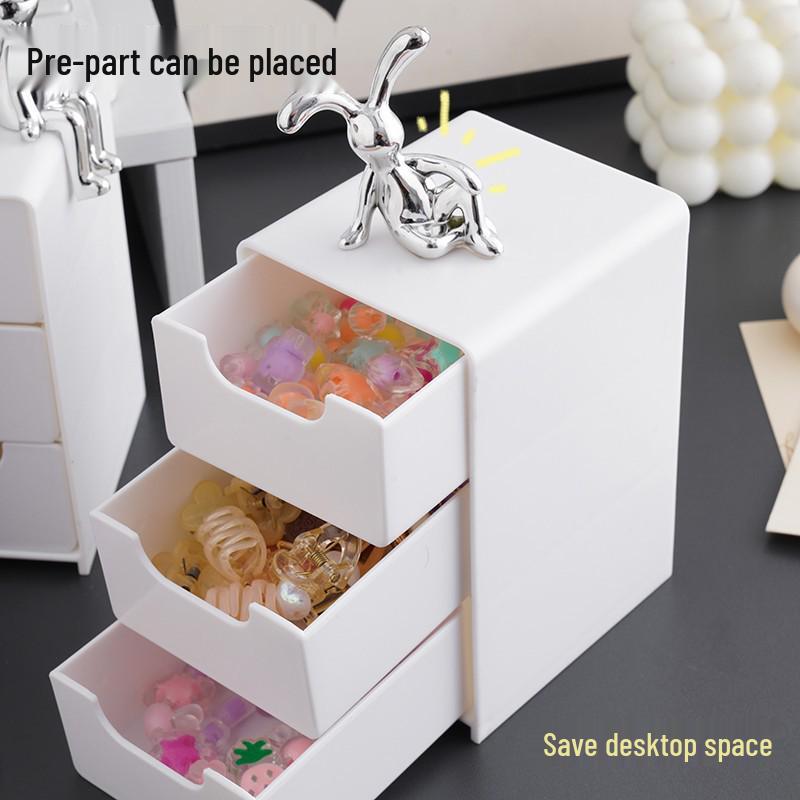 Многофункциональный мини-ящик: Пылезащитное хранение для заколок, губной помады, украшений и канцелярских принадлежностей