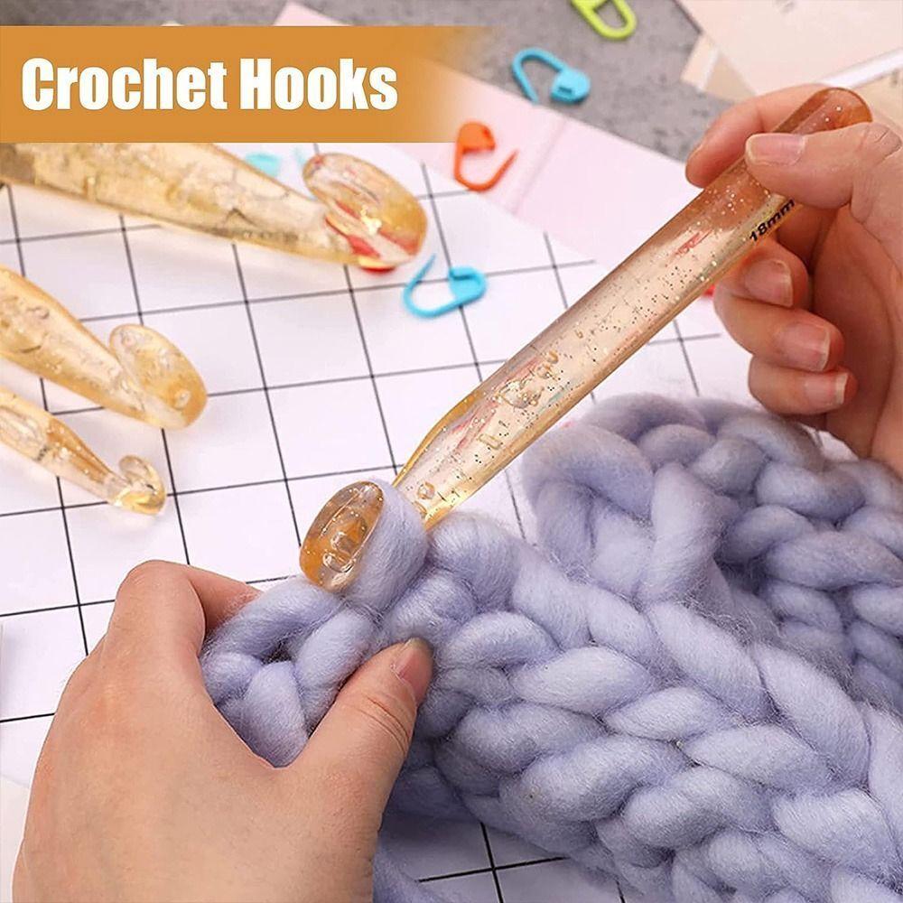 Large Sizes Crochet Needles Long Crocheting Needles Knitting Needles Carpet