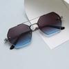 Неполяризованные Уличные Геометрические Панк Квадратные Солнцезащитные Очки Женские Мужские Крутые Градиентные Солнцезащитные Очки для Уличной Фотографии
