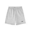 Li Ning вышитый логотип спортивные трикотажные однотонные свободные шорты с пятью точками мужские шорты цветочно-серый AKST453-2