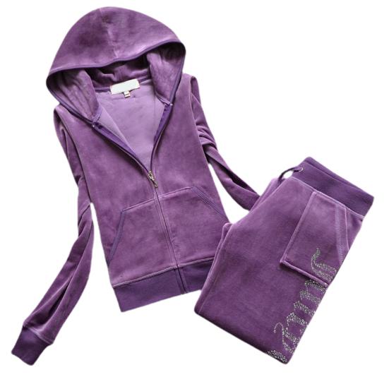 2 шт./компл. женский спортивный костюм осень-зима мода буквенная корона со стразами с длинными рукавами куртка с капюшоном пальто топ на шнурке на талии длинные брюки брюки