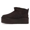 UGG Классические ультра мини-ботинки на платформе Burnt Cedar женские кроссовки коричневые 1135092-BCDR