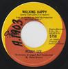 7-дюймовая пластинка ПЕГГИ ЛИ - Walking Happy 5758 Capitol Records 1966 Канада Джаз Б/У