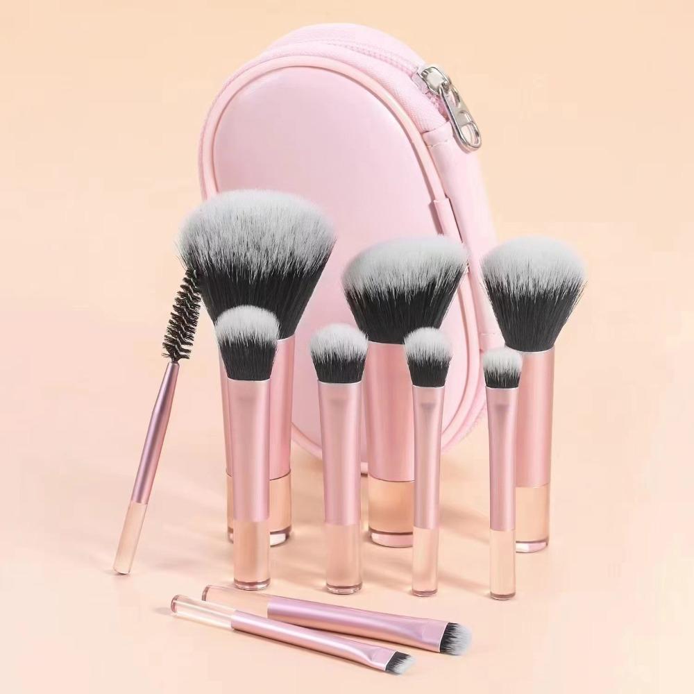 10pcs/set Soft Bristles Cosmetic Brush Professional Makeup Tool Durable Make Up Supplies