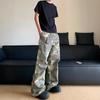 Men's Slim Straight Camouflage Overalls with Multi-Pockets - Hip-Hop Flared Trousers
