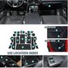 Коврики в дверные карманы для 2022-2026 Lexus NX Аксессуары Нескользящие резиновые коврики Вкладыш для центральной консоли Совместимо с 2022 2023 2024 2025 2026 Lexus NX