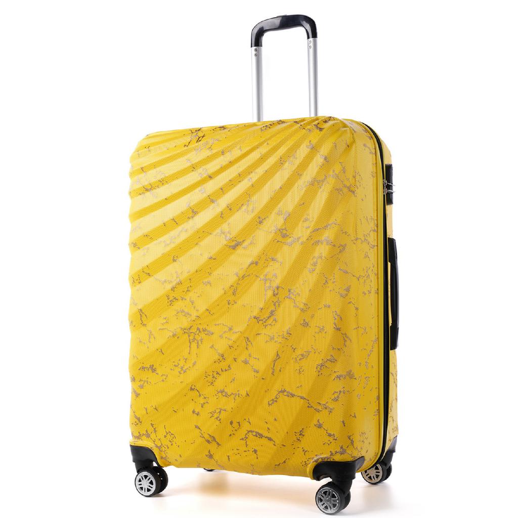 Wx-300 Printed Yellow Large Size Suitcase