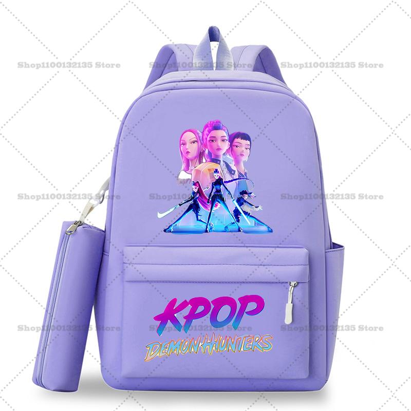 Школьный рюкзак Kpop Охотники на демонов Студенческий Подросток Рюкзак Девочка Повседневный Кавайный Школьная сумка Дорожный рюкзак Mochila Подарок для STEM DIY Набор для сборки 3D