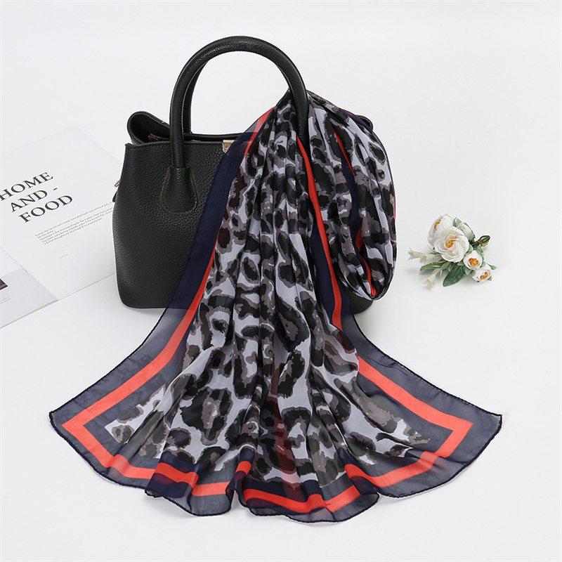 Chiffon Scarf Printing Thin Popular Scarf Sunscreen Women's Small Dots