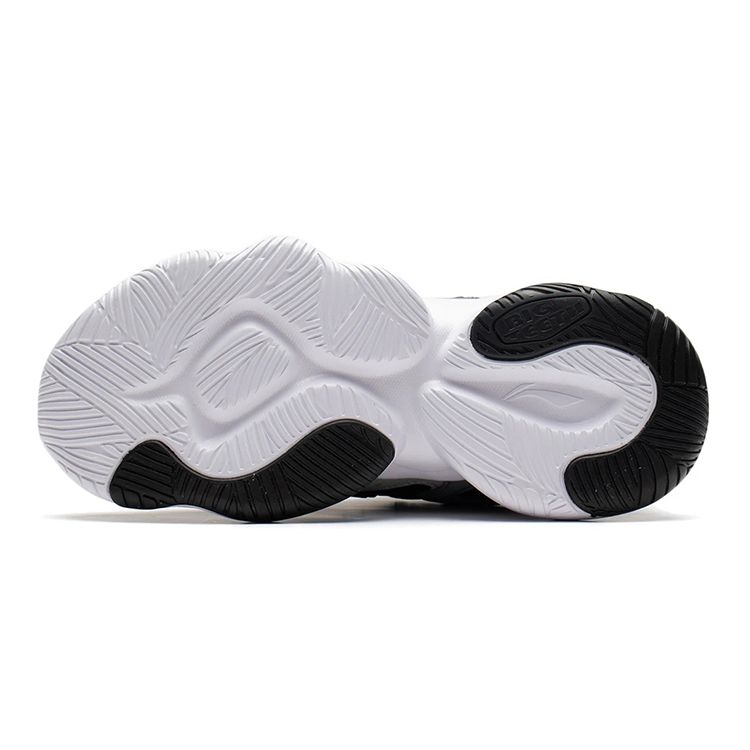 Li Ning Childrens Evo нескользящие амортизирующие износостойкие дышащие спортивные повседневные туфли детские туфли черные серые YKCS050-1