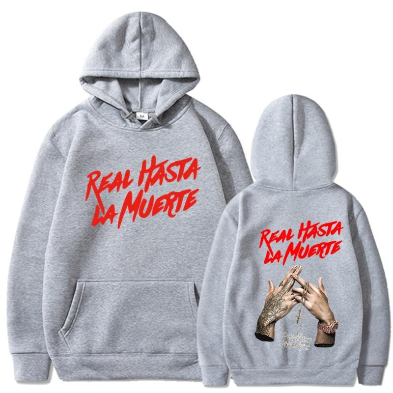 Толстовка с принтом Anuel AA, пальто Real Hasta La Muert