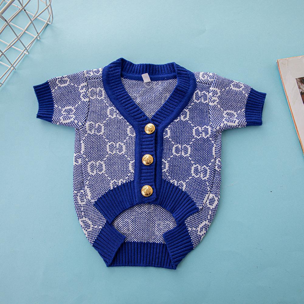 Модный кардиган, свитер для домашних животных, одежда для собак корги Ченери, осенне-зимний теплый модный свитер для собак