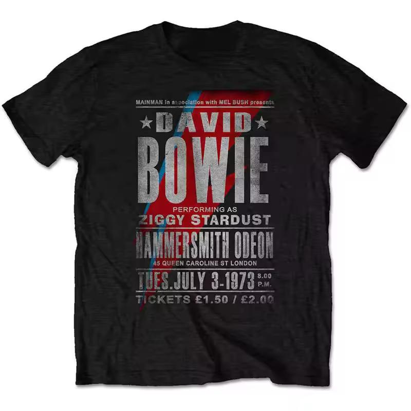 David Bowie Men's T-shirt Is A Vintage Casual T-shirt and Luxury Band Brand for Both Men and Women Top 2026 Band