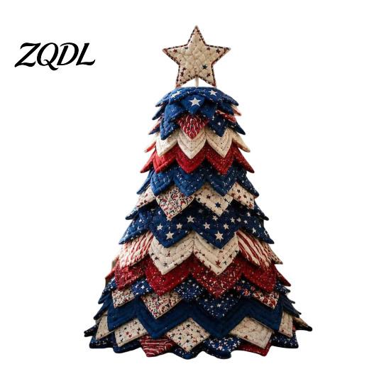 Handmade Sewing Crafts Halloween Quilted Fabric Tree Kit, Witch Cat Spider DIY Festive Desktop Displays 3D Padded Craft Project for Quilting