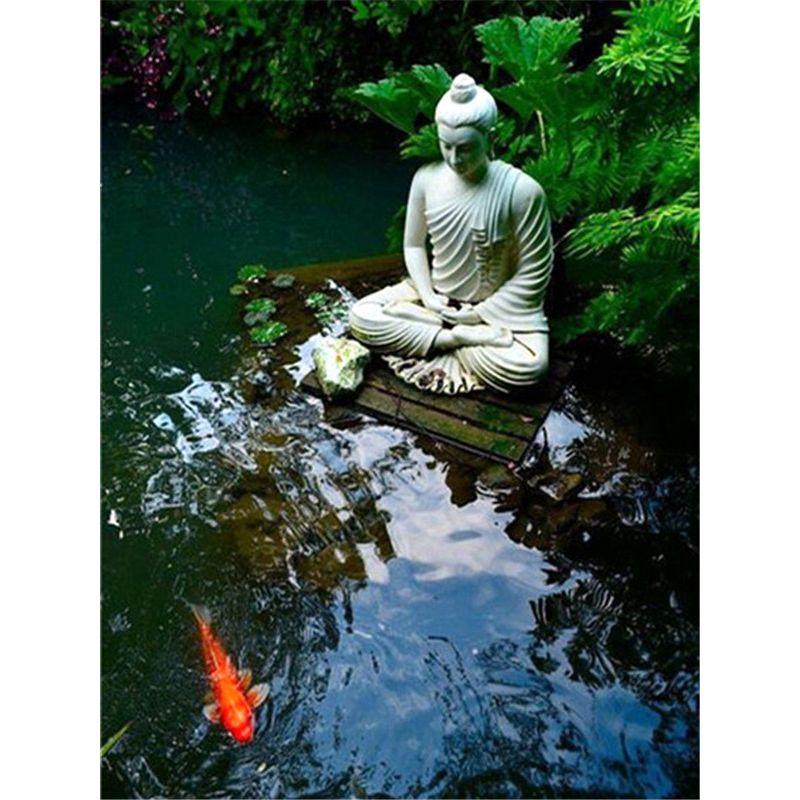 Diamond Painting Kit Buddha Rhinestones 5D DIY Diamond Embroidery Craft Cross Stitch Religion Mosaic Handmade Gift Home Decor