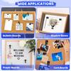 240Pcs Black Push P,5 Style Thumb Tacks, Black Plastic Push P for Bulletin Boards, Cork Board,Wall,Cork Board Accessories, Office Home Supplies