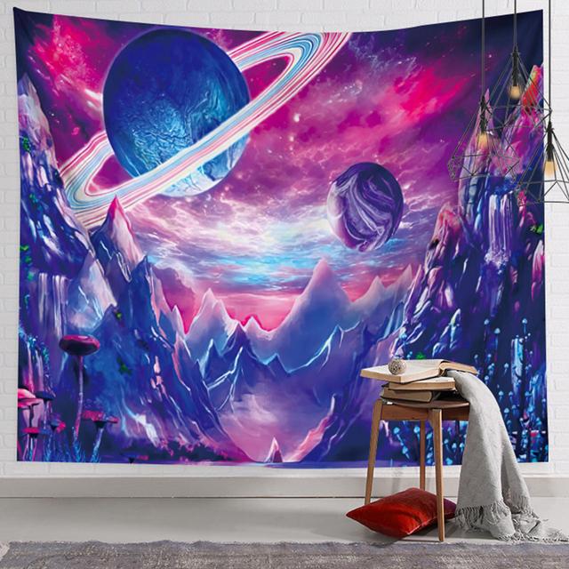 Грибной гобелен, Настенный декор, декор в стиле бохо, психоделический хиппи, гобелен в стиле бохо, декор, колдовство, настенное покрытие, декор