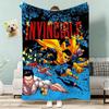 Invincible Throw Lightweight 240g Flannel Blanket Soft Skin-friendly for Summer Cooling