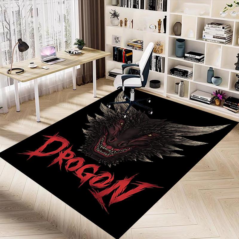 1pc Drogon Carpet, Office Rug Outdoor Mat Home Decor Area Carpet Festival