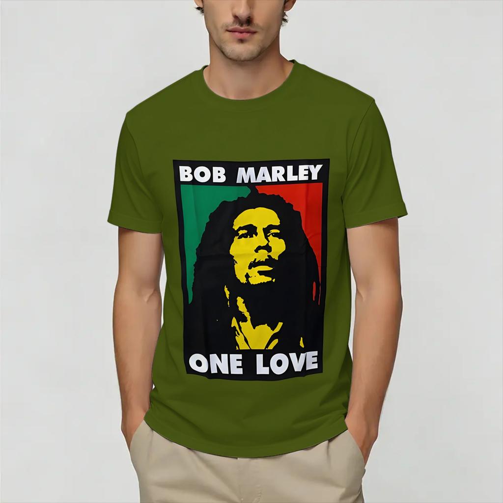 Bob Marleys T Shirt Beach 100 Cotton Tshirts For Unisex Leisure Casual Tshirt Short Sleeve Y2k Fun Tops