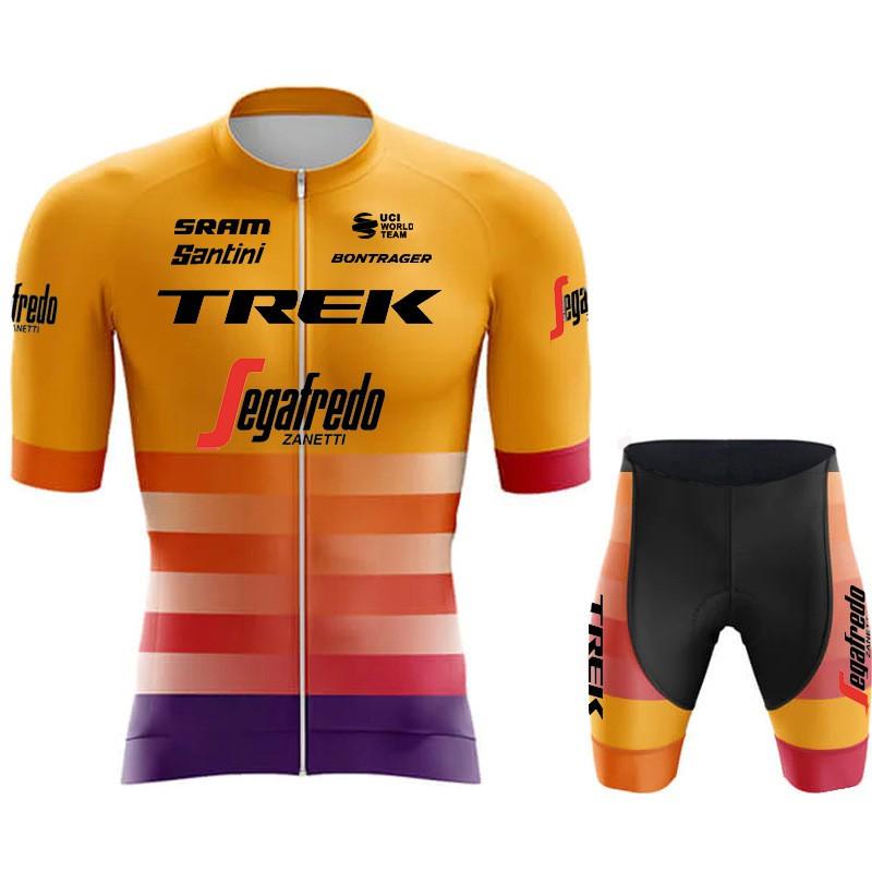 Men Women Cycling Jersey Short Sleeve Quick Dry Breathable Road Mountain Bike Apparel With Bib Shorts