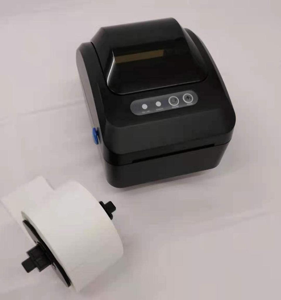 Принтер этикеток Принтер штрихкодов Этикетировщик штрихкодов Машина для печати этикеток Рулон тестовой этикеточной бумаги для пищевых продуктов WS-DT325B [1 в комплекте]