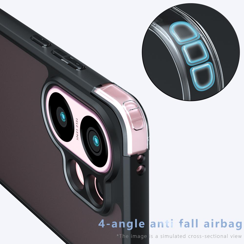 Чехол для vivo S30 5G, Skin-Touch TPU + PC, Матовая задняя крышка телефона, Прозрачный черный