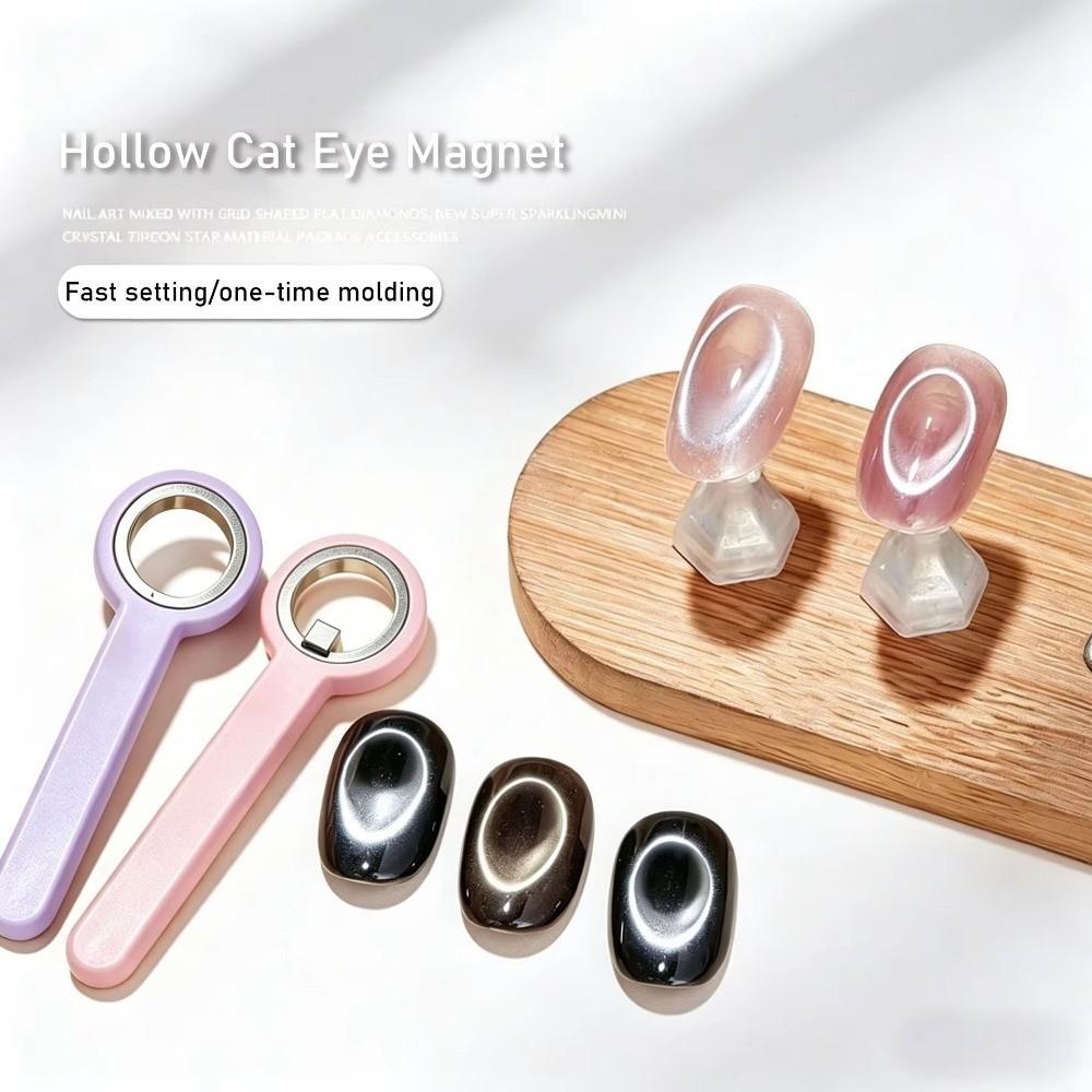 DIY Circular Cat Eye Magnets Cat-Eye Nail Halo Style Magnetic Nail Magnet Hollow Cat Eye Magnet