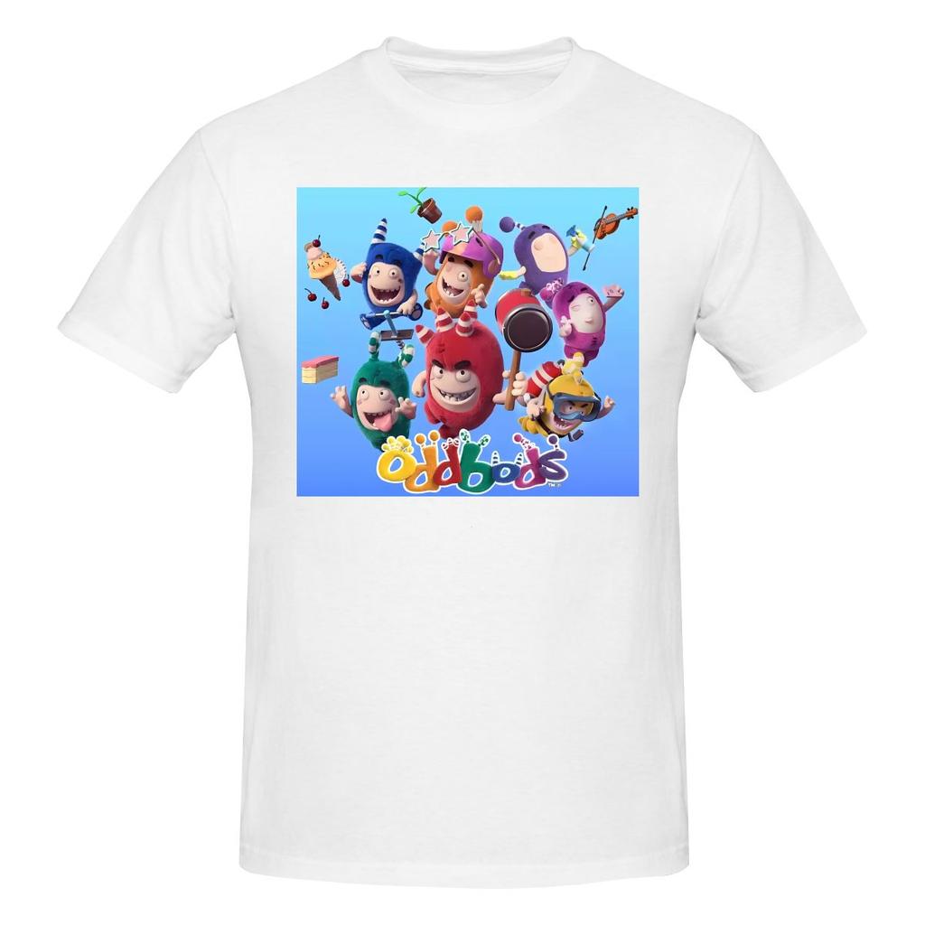 Oddbods Tv Animation Soft And Glutinous Tshirt Casual Youthful Feeling Neat Stitching Short Sleeve