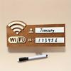 1 шт. Знак с теплым напоминанием о пароле Wi-Fi, Рукописный логотип, Знак бесплатного Wi-Fi, Знак напоминания о беспроводной сети