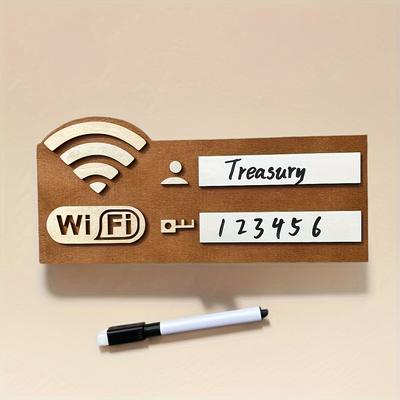1 шт. Знак с теплым напоминанием о пароле Wi-Fi, Рукописный логотип, Знак бесплатного Wi-Fi, Знак напоминания о беспроводной сети