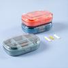 Portable Travel Pill Case 6 Grids Tablet Storage Container Moisture-proof Pill Organizer Clear View Large Capacity Small Pill Box