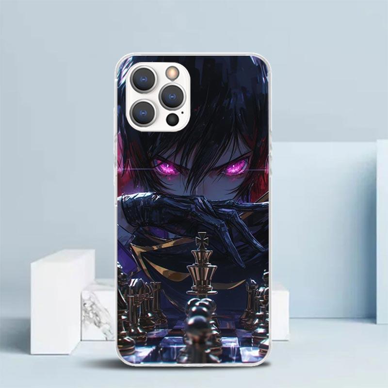 Мягкий чехол Code Geass для iPhone 16 17 Air 15 14 Pro Max 16E Чехол для телефона 13 Mini 12 11 7 SE 8 С рисунком Подходящие чехлы 16 17