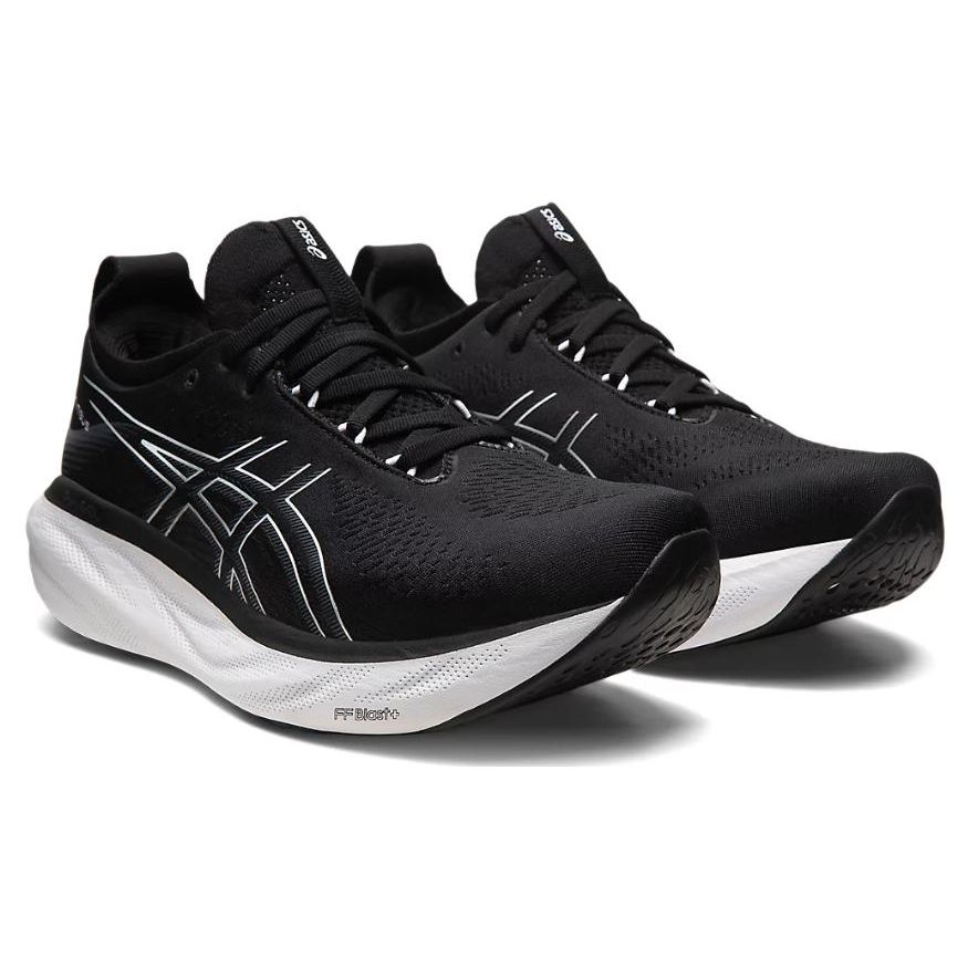 Asics Gel Nimbus 25 4E Wide Black Pure Silver Men Sneakers 1011B618-001