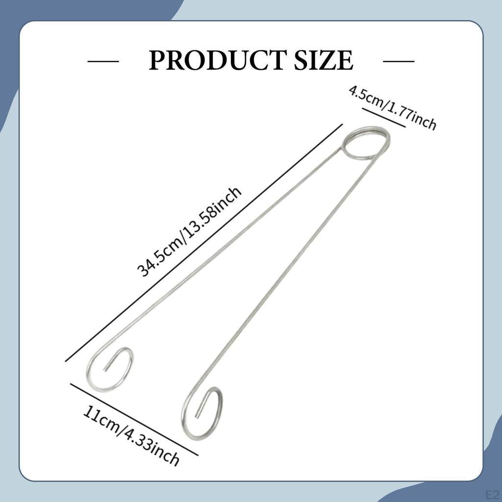 Barbecue Fire Tongs Camping Cooking Tool Sturdy Portable Ergonomic Clip Long Handle for Picnics