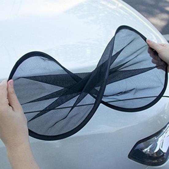 Car Front Easy Rear Window Shade Sunshade Install Mosquito-Proof Privacy Shield