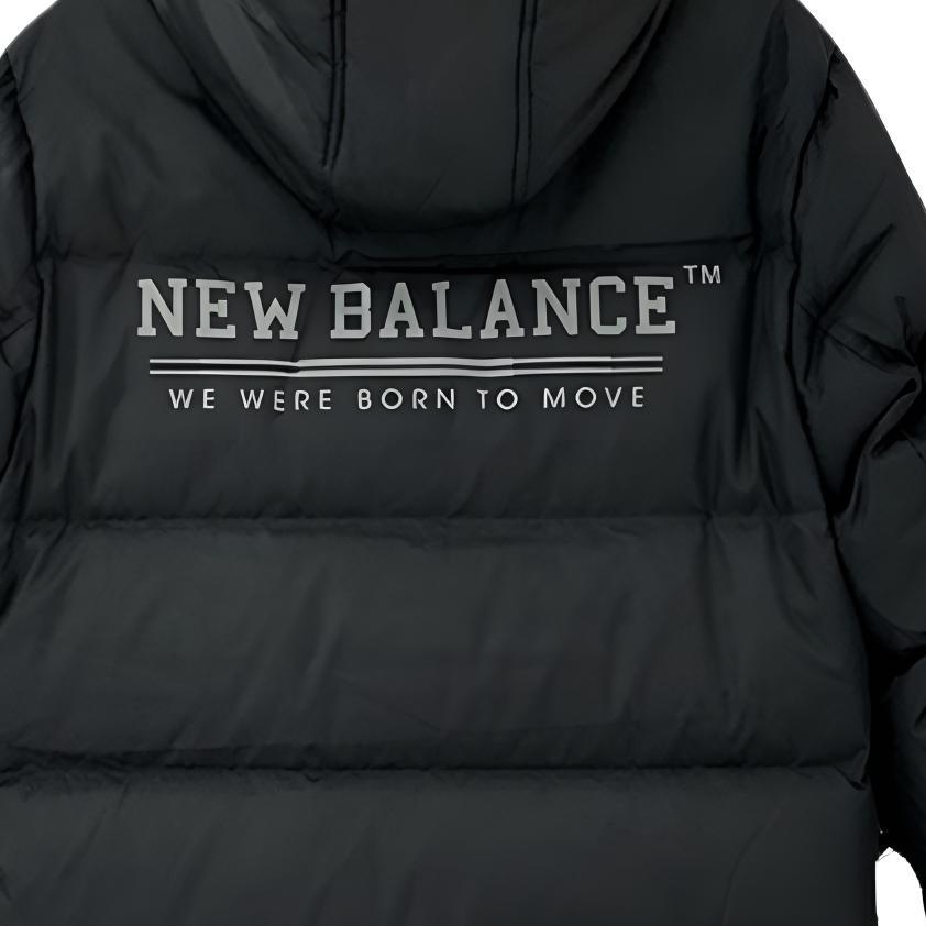 New Balance Мужские пуховики Черные с капюшоном Умеренные AMJ53370-BK