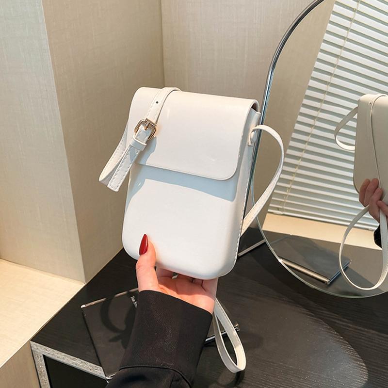 Сумки-кроссбоди с клапаном Женские Мини из ПУ кожи Наплечные кошельки и Сумки для Девушек Дамские Телефон Простая сумка-кроссбоди