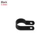 100PCS High quality Hardware Electrical Fittings Useful Nylon Cable Clamp Pipe Mounting Fix Wiring Hose Fasteners R-Type Clip
