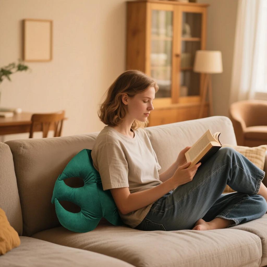 Новая подушка в форме растения, незаменимая вещь для отдыха дома