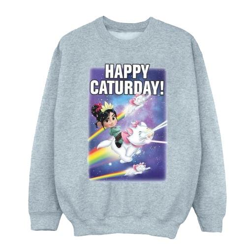 Disney Womens/Ladies Wreck It Ralph Happy Caturday Sweatshirt