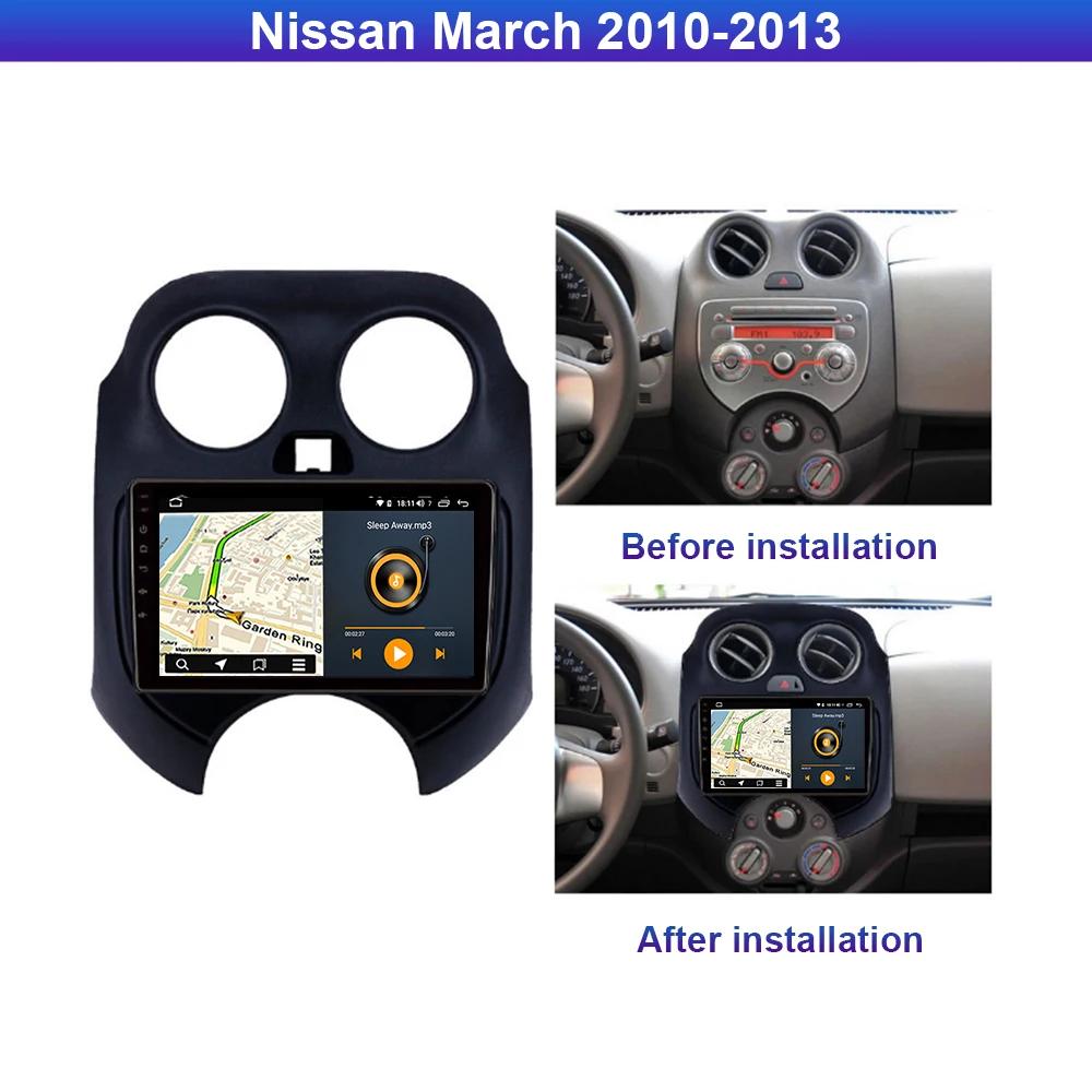 Android Carplay Auto для Nissan March K13 2010-2013 Автомобильное радио Навигация GPS Головное устройство BT Мультимедиа Видеоплеер DSP Стерео