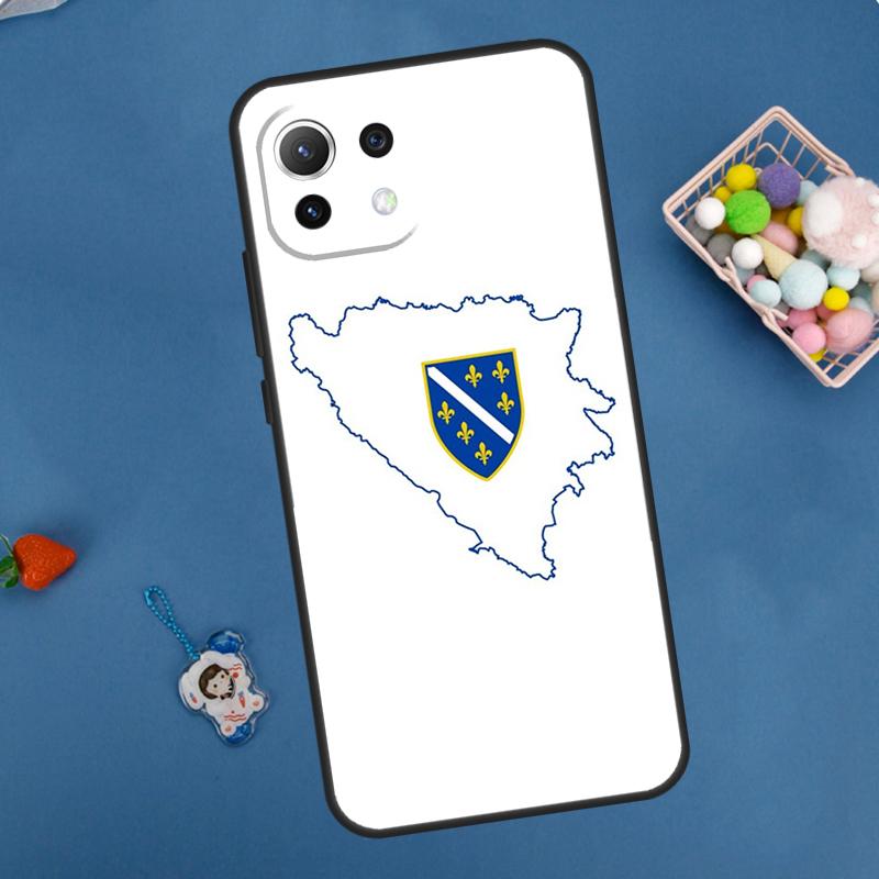 Чехол с флагом Боснии для Xiaomi 11T 12T 13T 14T Pro 13 14 15 Ultra POCO X7 Pro X3 X5 X6 M6 F5 F6 Pro