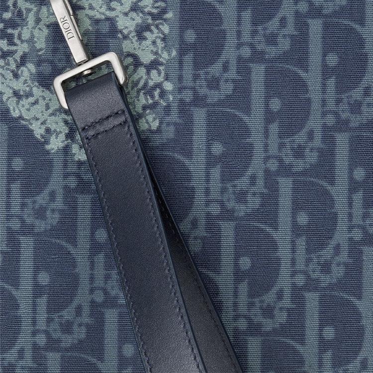 Dior x Denim Tears A5 Pouch Blue Men Pouches 2ESCA338DDO-H560