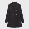 Women's Fashionable Wool Blend Double-Breasted Coat - Warm, Stylish, Temperament